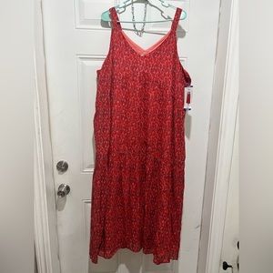 NWT Joie Womens Bondi Tiered Tea Rose Sleeveless Dress SIZE XXL NEW WITH TAGS